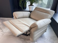 Кресло Карелло с реклайнером, натуральная кожа в Москве